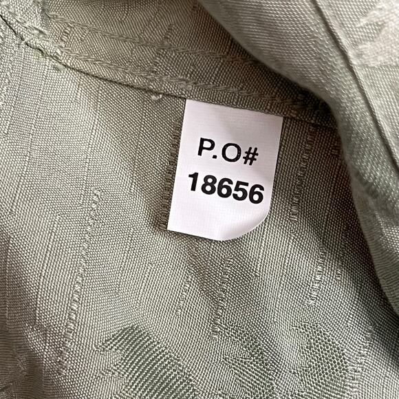 New UltraClub Cabana Breeze Men’s Large Olive Green Palm Tree Hawaiian Shirt - Picture 15 of 15